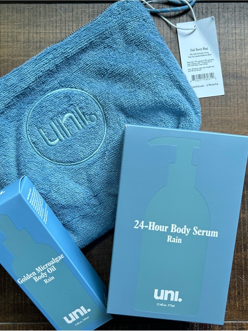 NEW Uni “Rain” Body Care Set | NYC Pop-Up Exclusive | Full Sized Serum & Oil